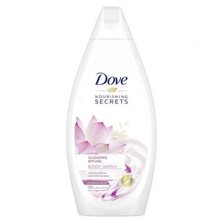 Gel de dus cu extract de floare de lotus si apa de orez Nourishing Secrets, 500 ml, Dove