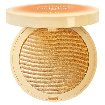 Pupa Shine Bright Compact Face Highlighter – iluminator compact pentru față, strălucitor, 8,5 gr