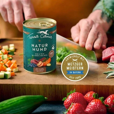 Terra Canis Naturhund curcan și rață – hrană umedă completă pentru câini, 400 g