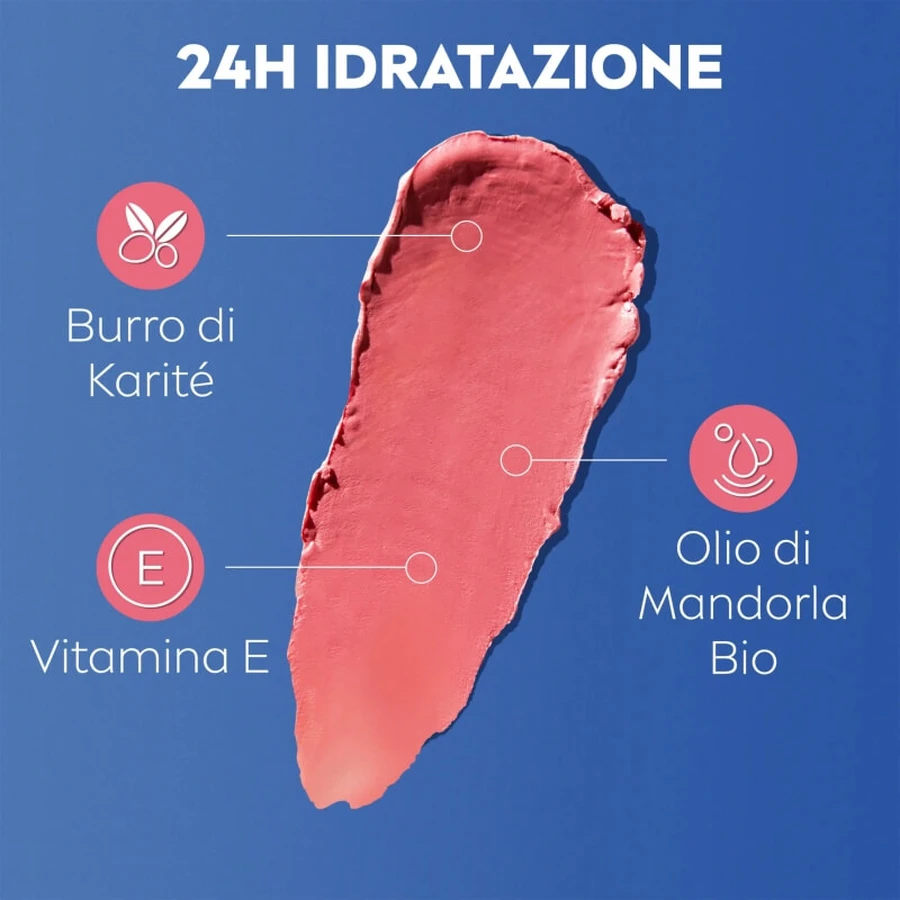Labello Caring Beauty SPF 30 – balsam 3 în 1 pentru buze și obraji – roz nude