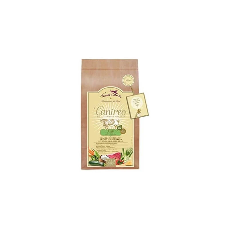 Terra Canis Canireo Beef – Trockenfutter für ausgewachsene Hunde, 2,5 kg