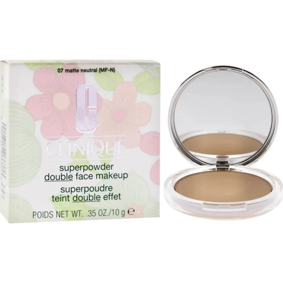 Clinique Superpowder Double Face Powder Matte – pudră compactă matifiantă nr. 07 Matte Neutral