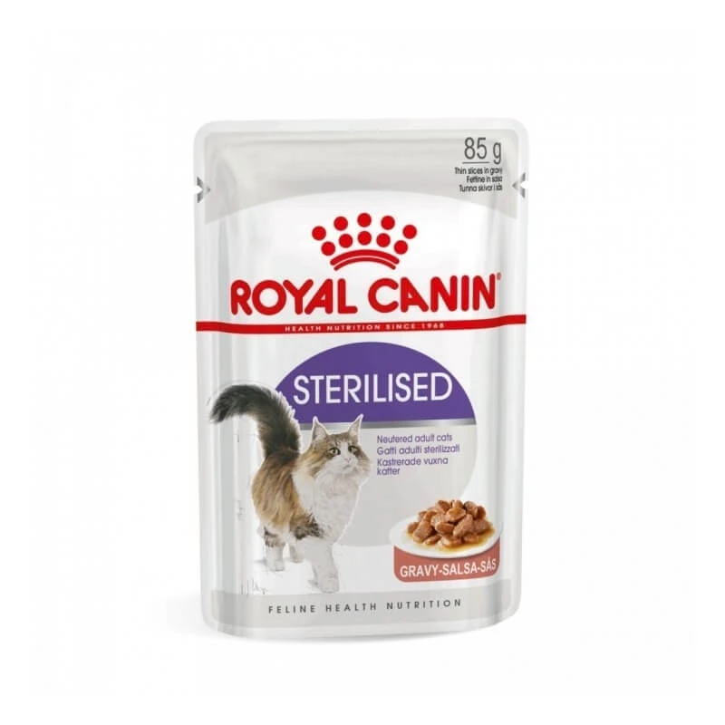 Royal Canin Sterilised in Sauce – Nassfutter für Katzen, 1 Beutel (85 g)
