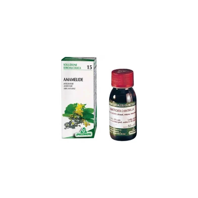 Specchiasol Hydroalkoholische Lösung 15 % Hamamelis 50 ml – Nahrungsergänzungsmittel zur Förderung der Mikrozirkulation