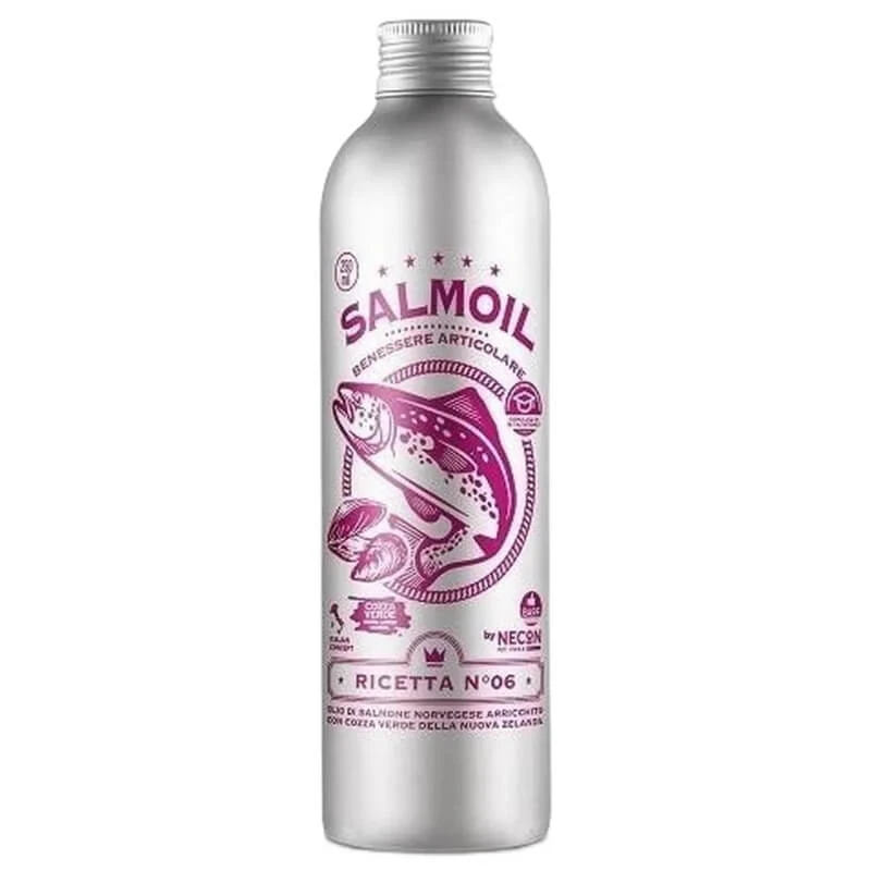 Necon Pet Food Necon Salmoil Rezept Nr. 6 Lachs – Ergänzungsfuttermittel für Hunde und Katzen zur Unterstützung der Gelenkgesundheit und zur