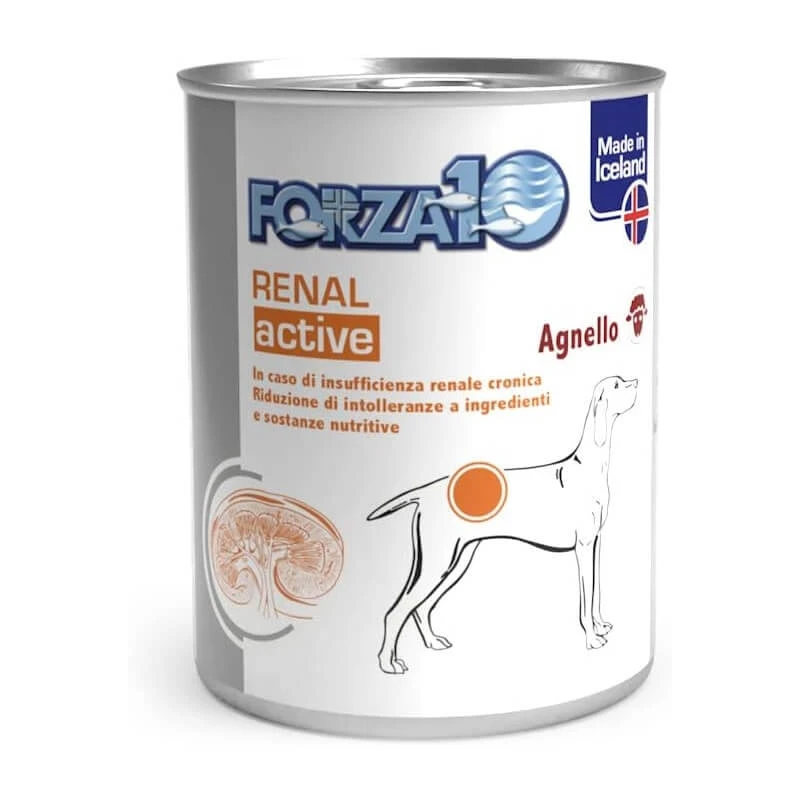 Forza10 Forza 10 Renal Active Lamb – Nassfutter für erwachsene Hunde mit Niereninsuffizienz, 390 g