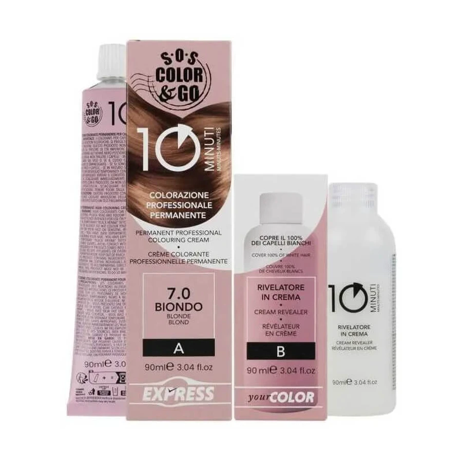 Alama Sos color&amp;go - vopsea permanentă nr. 7.0 blond