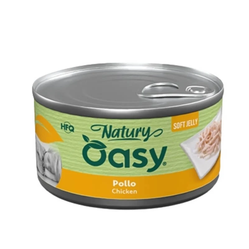 Oasy Wet Dog Natury Soft Jelly Chicken – Ergänzungsfuttermittel für Hunde in Form von Nassfutter, 150 g