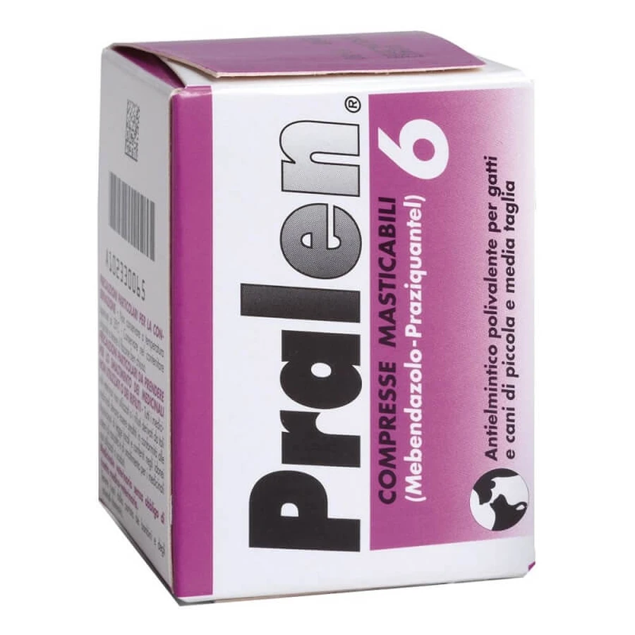 Teknofarma Pralen – 70 comprimate masticabile antiparazitare de uz veterinar pentru câini și pisici