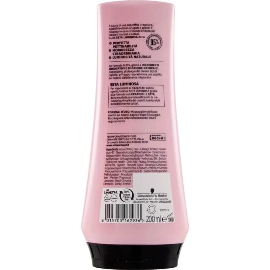 Testanera Gliss seta luminosa - balsamo illuminante 200 ml