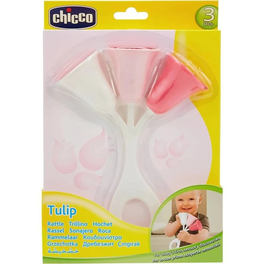Jucărie Chicco în formă de lalea cu sunet, albastră