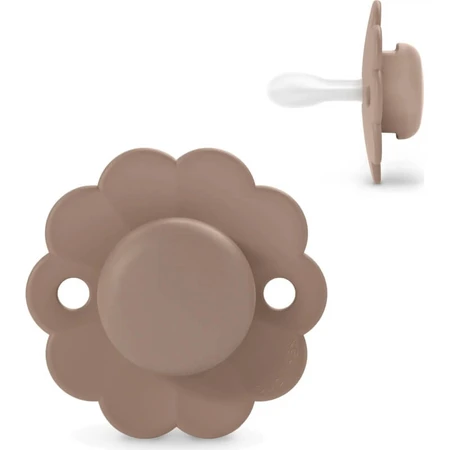 Suavinex Wonder - Siliconenfopspeen voor 6–18 maanden, Latte Brown