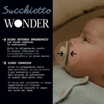 Suavinex Wonder - Siliconenfopspeen voor 6–18 maanden, Latte Brown