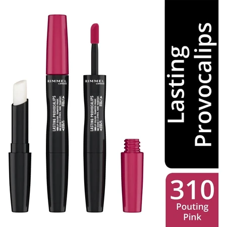 Rimmel Provocalips - Rouge à lèvres liquide en deux étapes n° 310 Pouting Pink