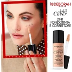 Deborah 24-Hour Extra Cover - Base de maquillaje y corrector 2 en 1 con SPF 20 - N.º 01 Fair