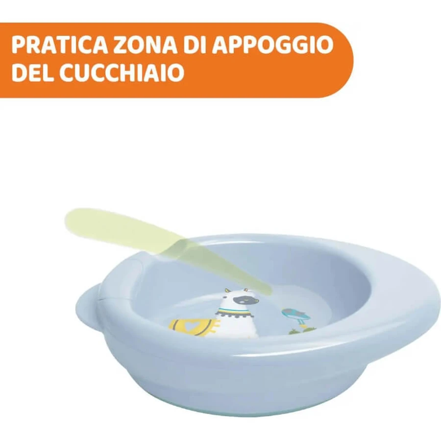 Chicco farfurie pentru mâncare caldă, roz, 6 luni+