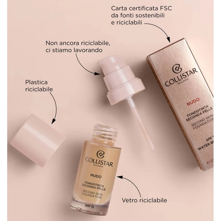 Collistar Nudo SPF 15 - Fond de teint « seconde peau » - N° 2N Beige