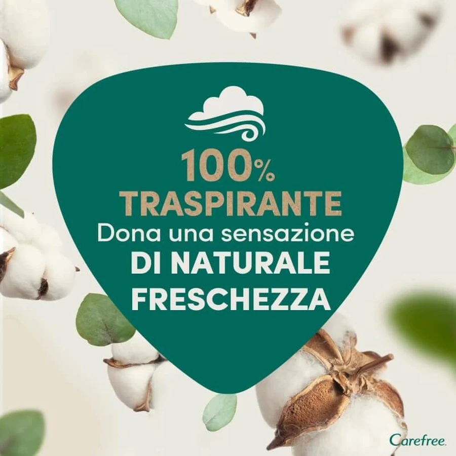 Carefree 100% organic – 30 de protecții zilnice din bumbac