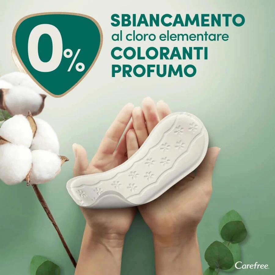 Carefree 100% organic – 30 de protecții zilnice din bumbac