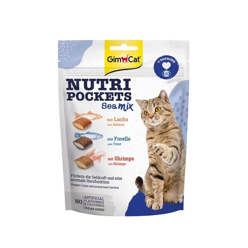 Gimborn Gimcat – Nutri Pockets Sea Mix Katzensnacks, 60 g