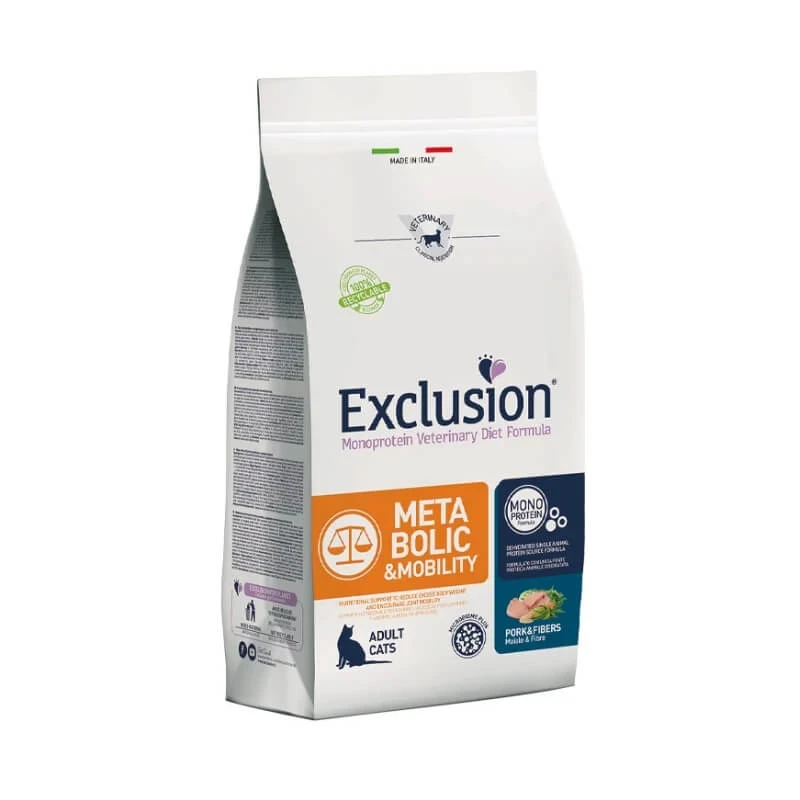Exclusion Metabolic Mobility Pork – Trockenfutter für ausgewachsene Katzen, 300 g