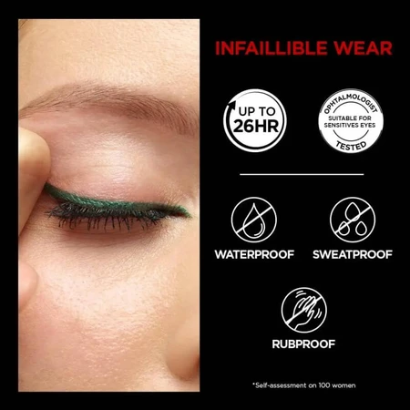L'Oréal Paris Infaillible 36h Grip Liner - Automatische gel-eyeliner, nr. 04 Brown Denim
