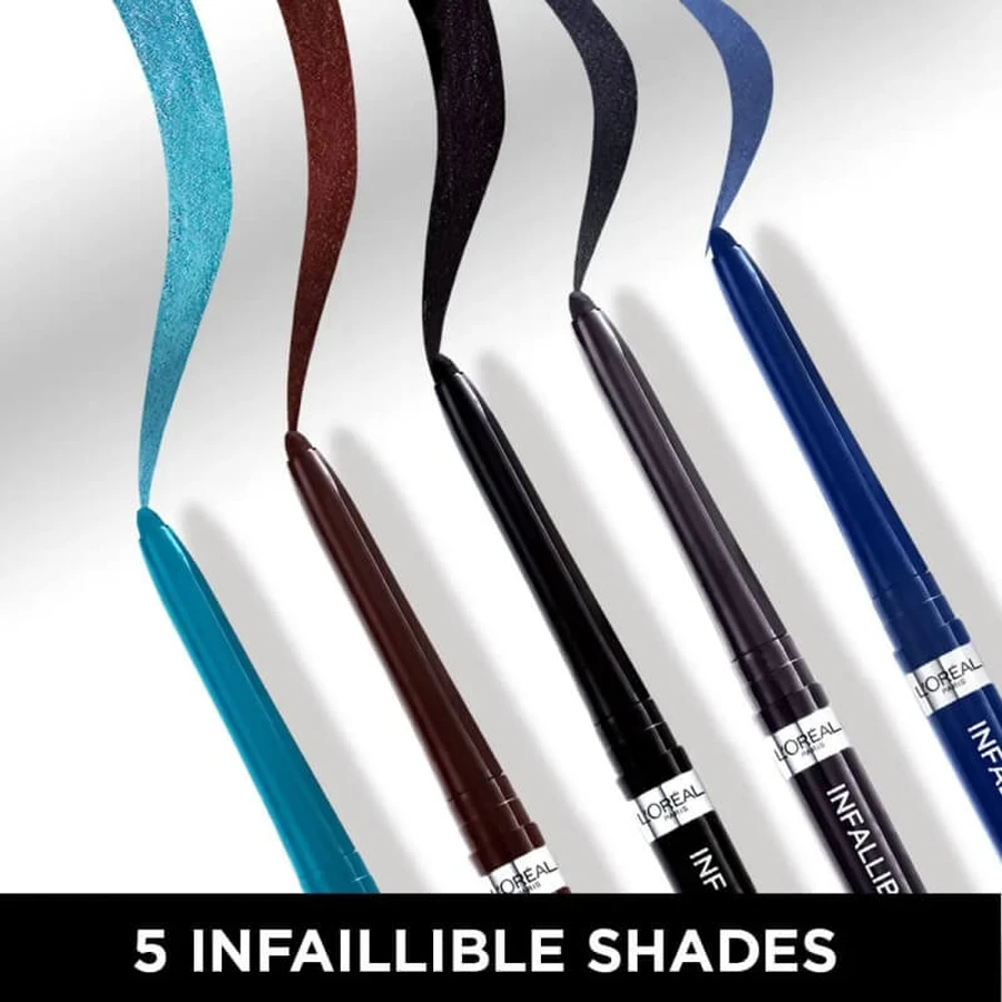 L'Oréal Paris Infaillible 36h Grip Liner - Automatische gel-eyeliner, nr. 04 Brown Denim