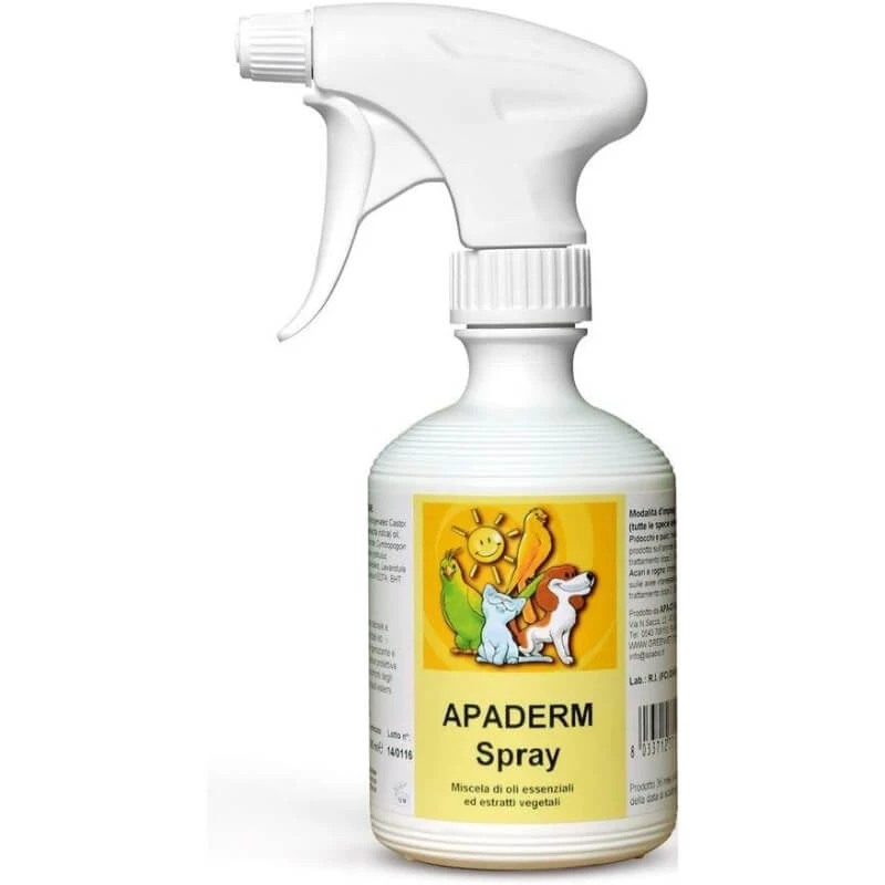 Apa-ct Apaderm – Sanftes, natürliches Antiparasitikum-Spray für Tiere, 150 ml