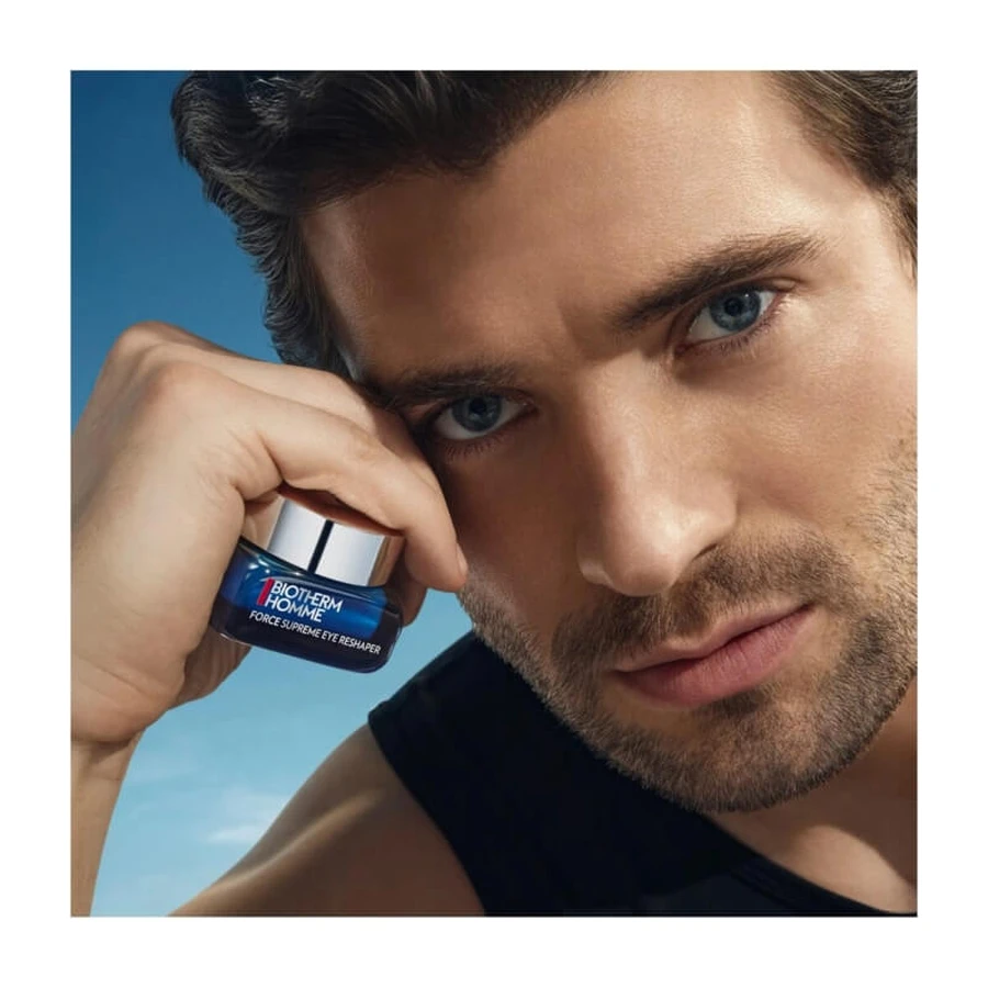 Biotherm Force Supreme Eye Reshaper - Crème-gel anti-rides raffermissante pour les yeux pour hommes, 20 ml