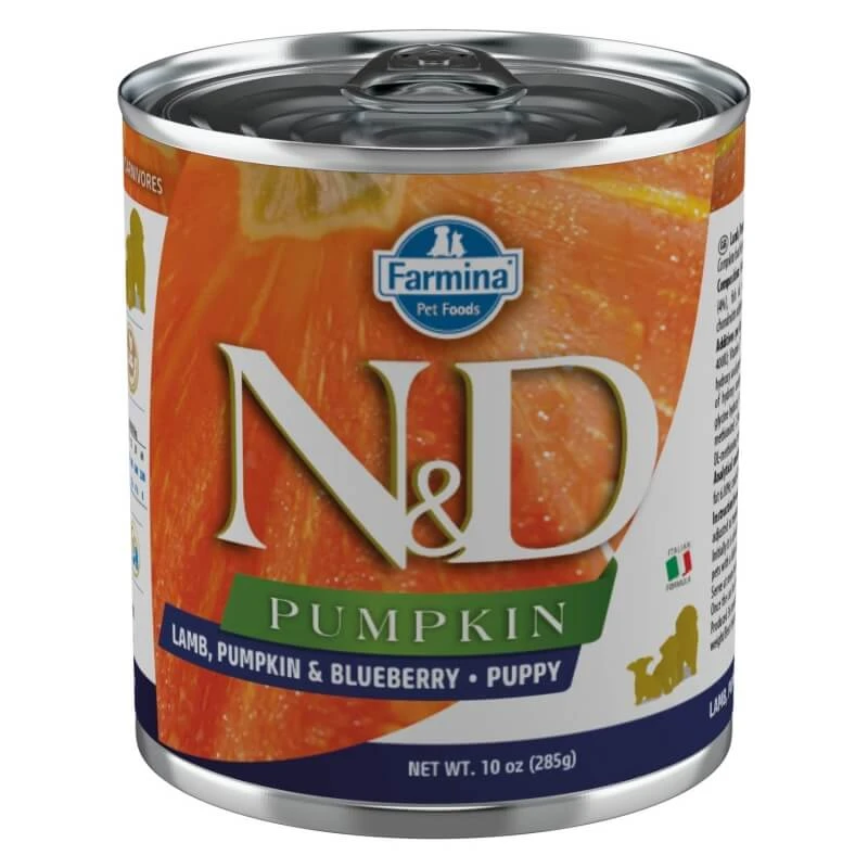 Farmina N&d Pumpkin Puppy Lamm, Kürbis und Heidelbeere – Alleinfuttermittel für Welpen, 285 g