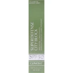 Clinique Gesichts-Sonnenschutz SPF 50 Super Defense City Block Fluid, hoher Schutz, 40 ml