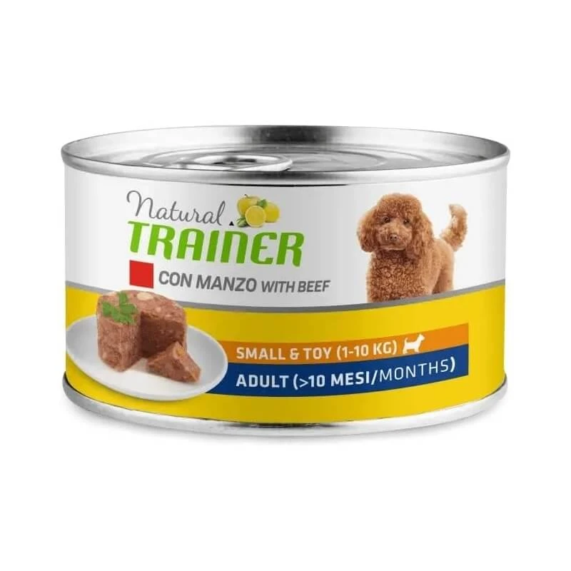 Natural Trainer Adult Small & Toy Beef – Alleinfuttermittel für ausgewachsene Hunde (1–10 kg) 150 g