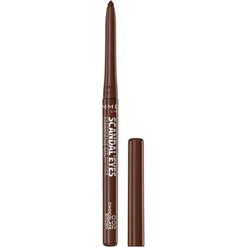 Rimmel Scandaleyes Exaggerate – Wasserfester, ausdrehbarer Augenstift Nr. 002 Chocolate Brown