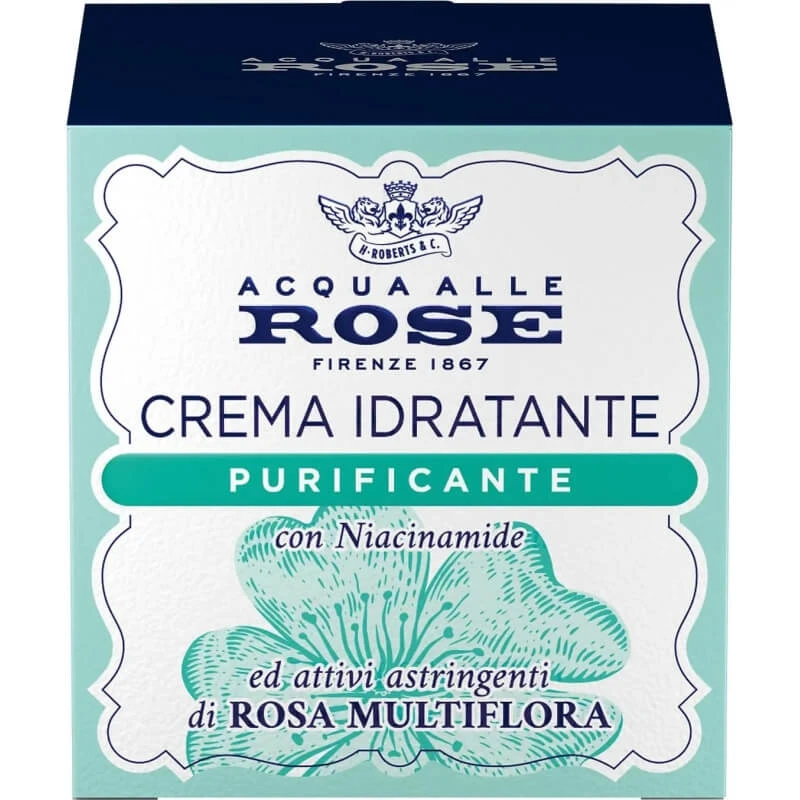 Rosenwasser: Feuchtigkeitsspendende und reinigende Gesichtscreme, 50 ml