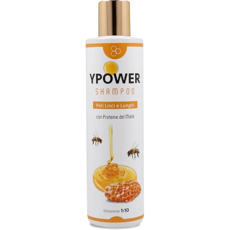 Aries biopetcosmetic Ypower – Pflegendes Shampoo mit Honigproteinen für Hunde und Katzen, 250 ml