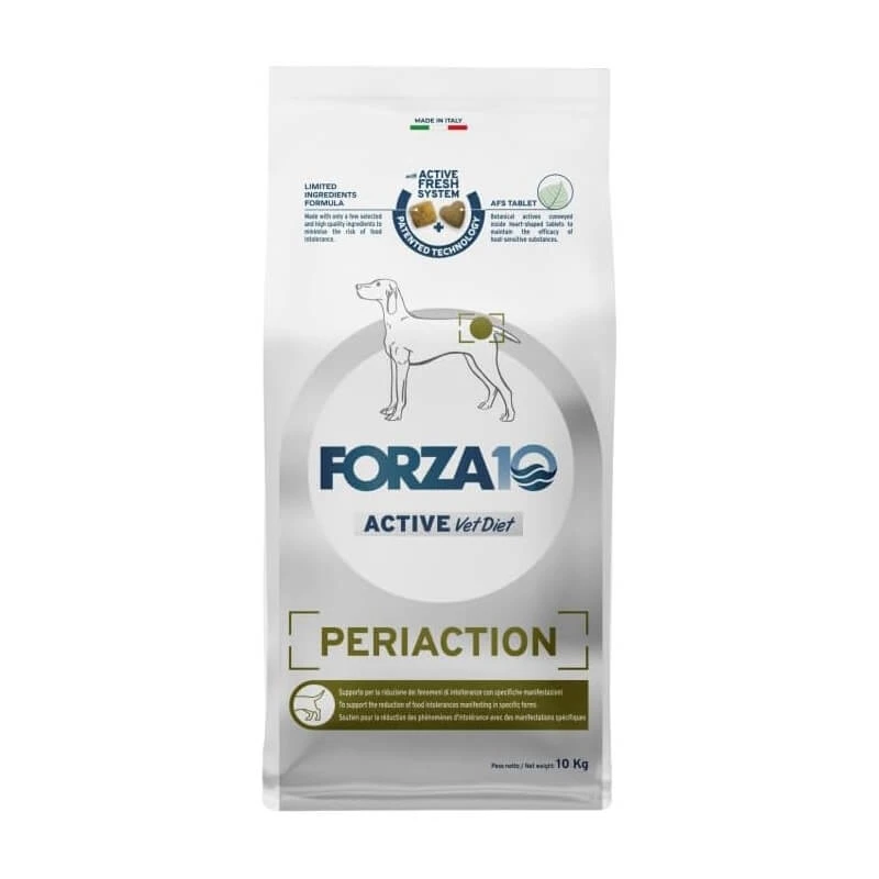 Forza10 Forza 10 Periaction Active Vet Diet Periaction mit Fisch – Alleinfuttermittel für Hunde, 10 kg
