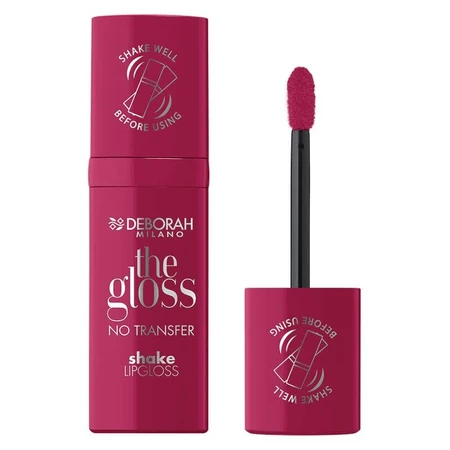 Deborah The Gloss: brillo de labios «No Transfer Shake», n.º 06, Juicy Red