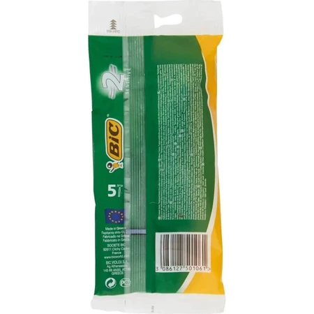 Bic 2 sensitive – 5 aparate de ras de unică folosință cu două lame, pentru un bărbierit mai delicat