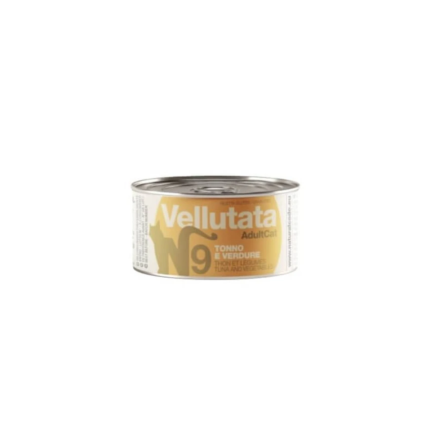 Natural Code V9 Thon crémeux et légumes - Aliment humide complet pour chats adultes, 85 g