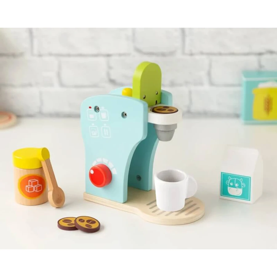 Cafetera de madera para niños de Kiokids