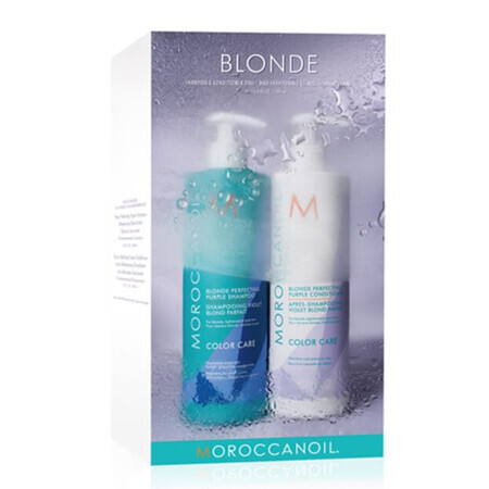 Duo Blonde Package Blondes Haar Shampoo, 500 ml + Blondes Haar Conditioner, 500 ml, Moroccanoil