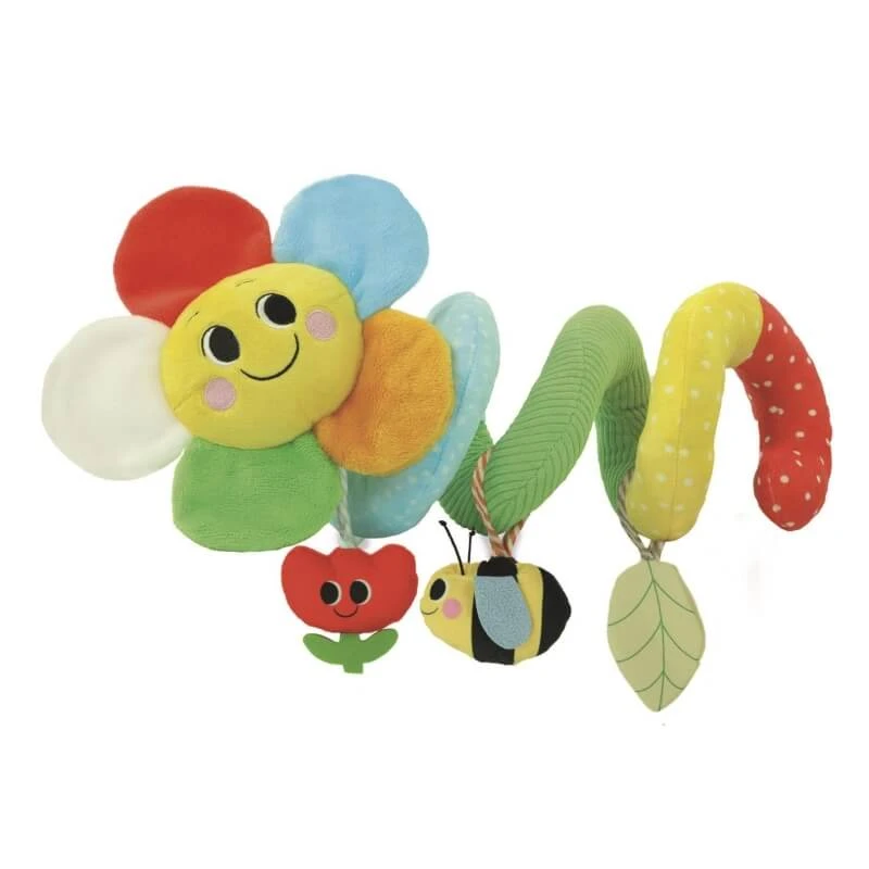 Clementoni Soft Spiral – Sensorische Spirale für Kinderwagen mit interaktiven Anhängern
