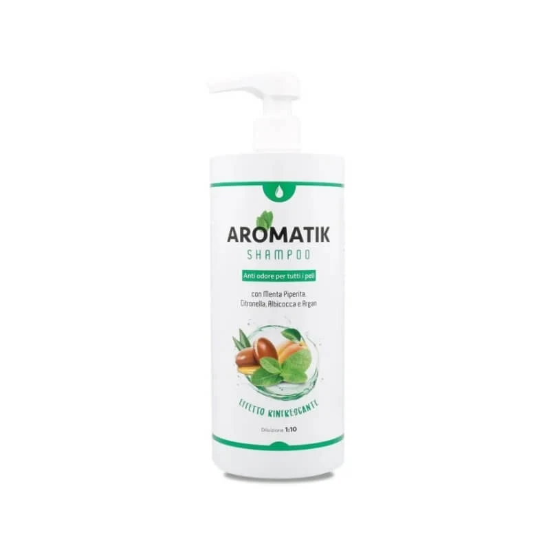Aries biopetcosmetic Aromatik – Professionelles desodorierendes und entfettendes Shampoo für Hunde und Katzen, 1000 ml