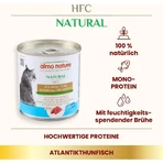 Almo Nature HFC Natural Atlantic Tuna - Aanvullend natvoer voor volwassen katten vanaf 1 jaar, 280 g