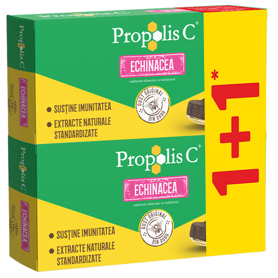 Pachet Propolis C cu Echinacea, 30 + 30 comprimate, Fiterman