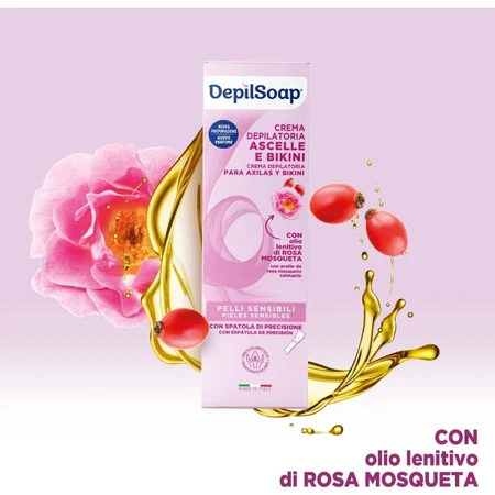 Crème dépilatoire Depilsoap pour les aisselles et le maillot, pour peaux sensibles, 75 ml