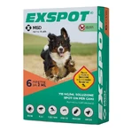 Msd Animal Health Exspot – 6 pipete antiparazitare spot-on pentru câini, de 2 ml fiecare