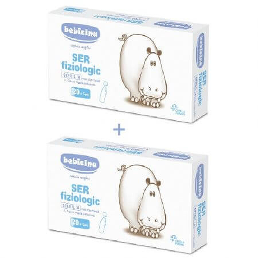 Pachet Ser fiziologic Bebicina, 2 x 20 monodoze, Omega Pharma