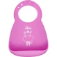 Baveta ajustabilă Chicco din silicon roz