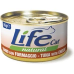 Life Petcare Life Cat Natural Thunfisch mit Käse – Nassfutter für Katzen, 85 g
